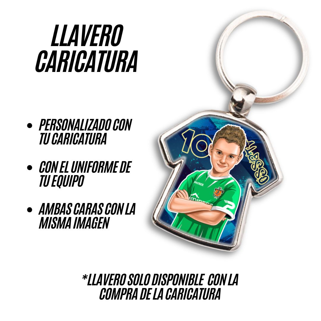 llavero-caricatura-fútbol