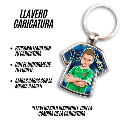 llavero-caricatura-fútbol